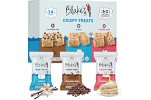 BLAKE'S SEED BASED Blake’s Seed Based Crispy Treats – Variety Pack (24 Count), Vegan, Gluten Free, Nut Free & Dairy Free, Healthy Snacks for Kids or Adults, School Safe, Low Calorie Soy Free Snack