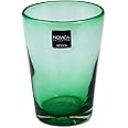 NOVICA Hand Blown Green Recycled Glass Drinking Glasses, 18 Oz 'Lime Twist' (Set Of 6)