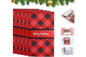 Handmade Waterfall Christmas Gift Card Book, Birthday Gift Card Holder, Pull-out Merry Christmas Gift Card Booklet, DIY Perso