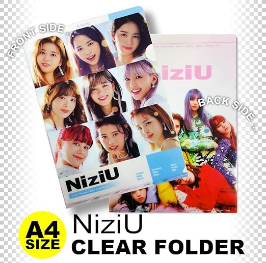 Amazon Niziu ニジュー クリア フォルダー ファイル Clear Folder File Size グッズ アイドル 芸能人グッズ 通販