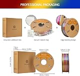 ERYONE Ultra Silk PLA Filament 1.75mm 1kg Rainbow Twist Red Yellow Blue view 6