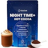 Magnesium Hot Cocoa for Sleep, Superfood Cocoa Powder, 10 Mushroom Blend with Magnesium Glycinate, 5mg Melatonin, L-Theanine & Ashwagandha | Calm & Relax Support | Non-GMO, Dairy-Free, 10.58 OZ