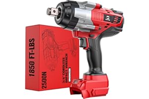 Cordless Impact Wrench 3/4 inch Compatible with Milwaukee Battery, Cerycose1850ft-lbs (2500N.m) Brushless Electric Impact Gun, High Torque Impact Driver, Bare Tool Only，Heavy-Duty Automotive