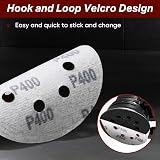Shall 160Pcs 125mm Sanding Discs Set 8-Hole Hook & Loop 40-600 Grits view 4