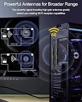 Ubit AX210 WiFi 6E Card 5400Mbps PCIe Intel Bluetooth 5.3 Desktop Windows 11/10 view 6