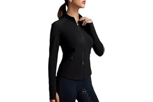 FitsT4 Sports Womens Equestrian Riding Shirts Long Sleeve Fleece Lined Horse Full-Zip Winter Thermal Jackets