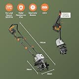 VonHaus Electric Tiller Corded 1050W 320mm 22cm Depth 4 Blades 10m Cable view 7