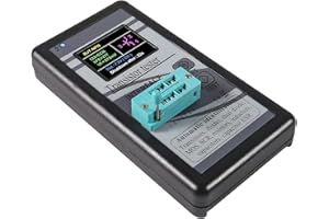 ACEIRMC Transistor Tester, Mosfet Transistor Capacitor Tester, Mega328 NPN PNP Transistor Diode Resistor Inductor Capacitance MOS SCR ESR Meter Automatic Checker Detector