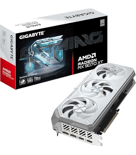 Amazon.com: XFX Swift AMD Radeon RX 9070XT Triple Fan White Gaming