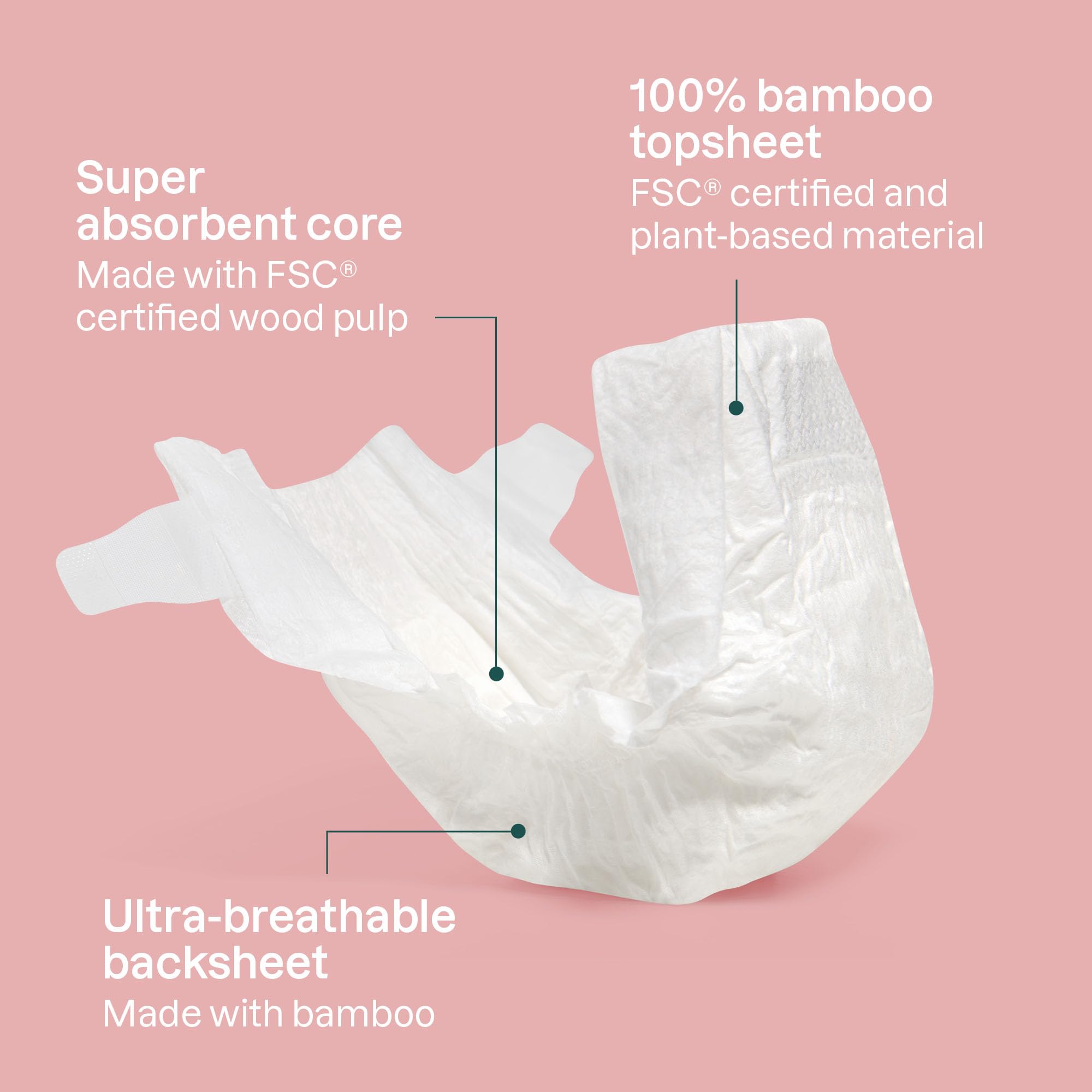 ATTITUDE Eco-Conscious Disposable Diapers, EWG Verified, Size 4 (20-31 lbs), Ultra Absorbent for Baby, Vegan & Plant-Based, 23 Count