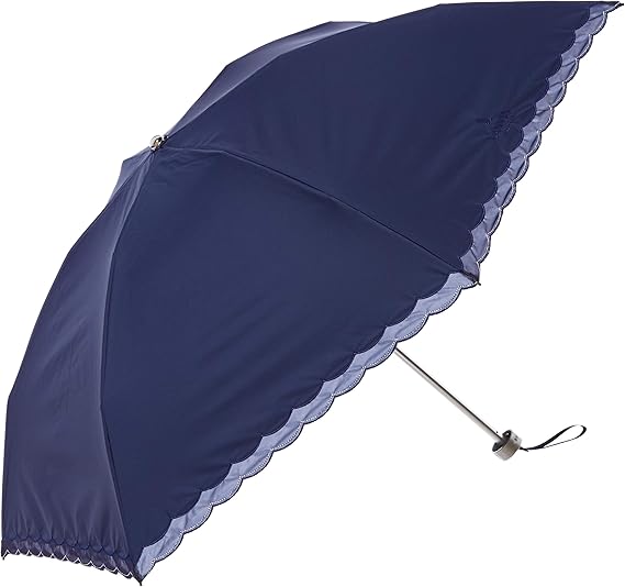 Amazon Co Jp ムーンバット Lanvin Collection ランバンコレクション レディース ブランド 晴雨兼用傘 日傘 Uv 遮光 遮熱 軽量 フワクール 折りたたみ ディープブルー 日本 親骨の長さ 50cm全長 収納時 約22cm全長 使用時 約51cm 直径 約cm Free サイズ