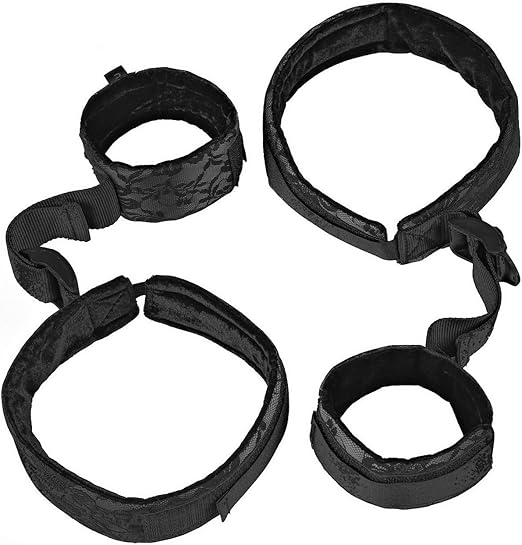 Deluxe Hand and Thigh Cuffs Liebesschnüre, Individually Adjustable Sex