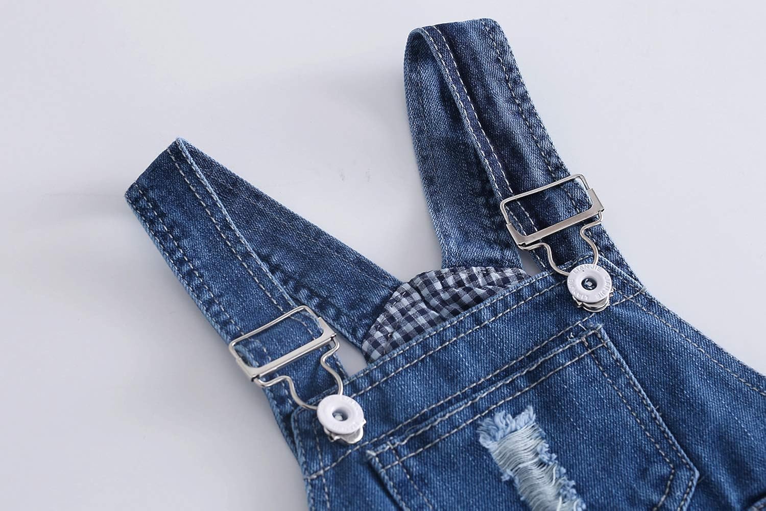 Kidscool Baby & Toddler Adjustable Ripped Fashion Jeans Overalls: Clothing