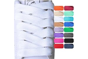 Olukssck 2 Paris Fat Shoe Laces for Sneakers, 5/8" Wide Athletic Shoelaces