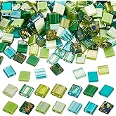 PH PandaHall 280pcs 14 Colors 2 Hole Seed Beads Green Tila Drawbench Flat Square Glass Loose Spacer Beads for Multi-Strand Bracelet Necklace DIY Craft Making, 5x4.55.5mm