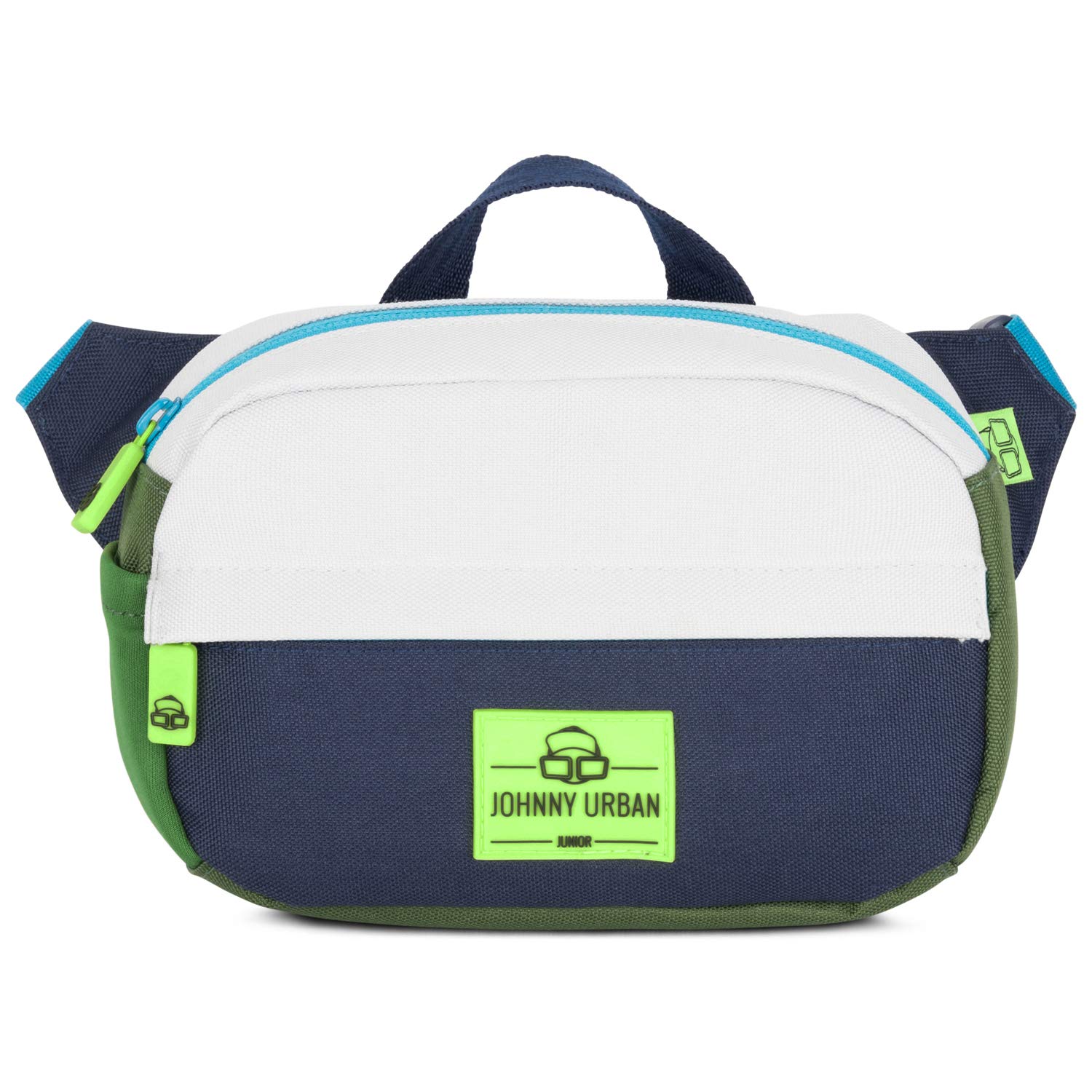 JOHNNY URBAN Junior Bum Bag Kids Green Blue for Girls & Boys - Fanny Pack Felix - Recycled & Water-Repellent