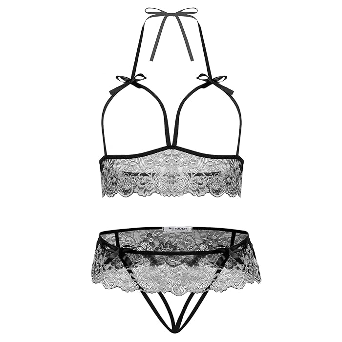 Buy Hotouch Women's 2 Piece Lingerie Set Lace Bras and Panty Set Online