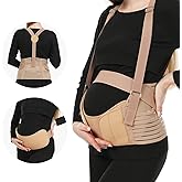 Evolway Belly Bands For Pregnant Women - Maternity Belt Pregnancy Support - Breathable Abdominal Binder, Back Support, Multiple Sizes And Colors For All Stages Of Pregnancy & Postpartum