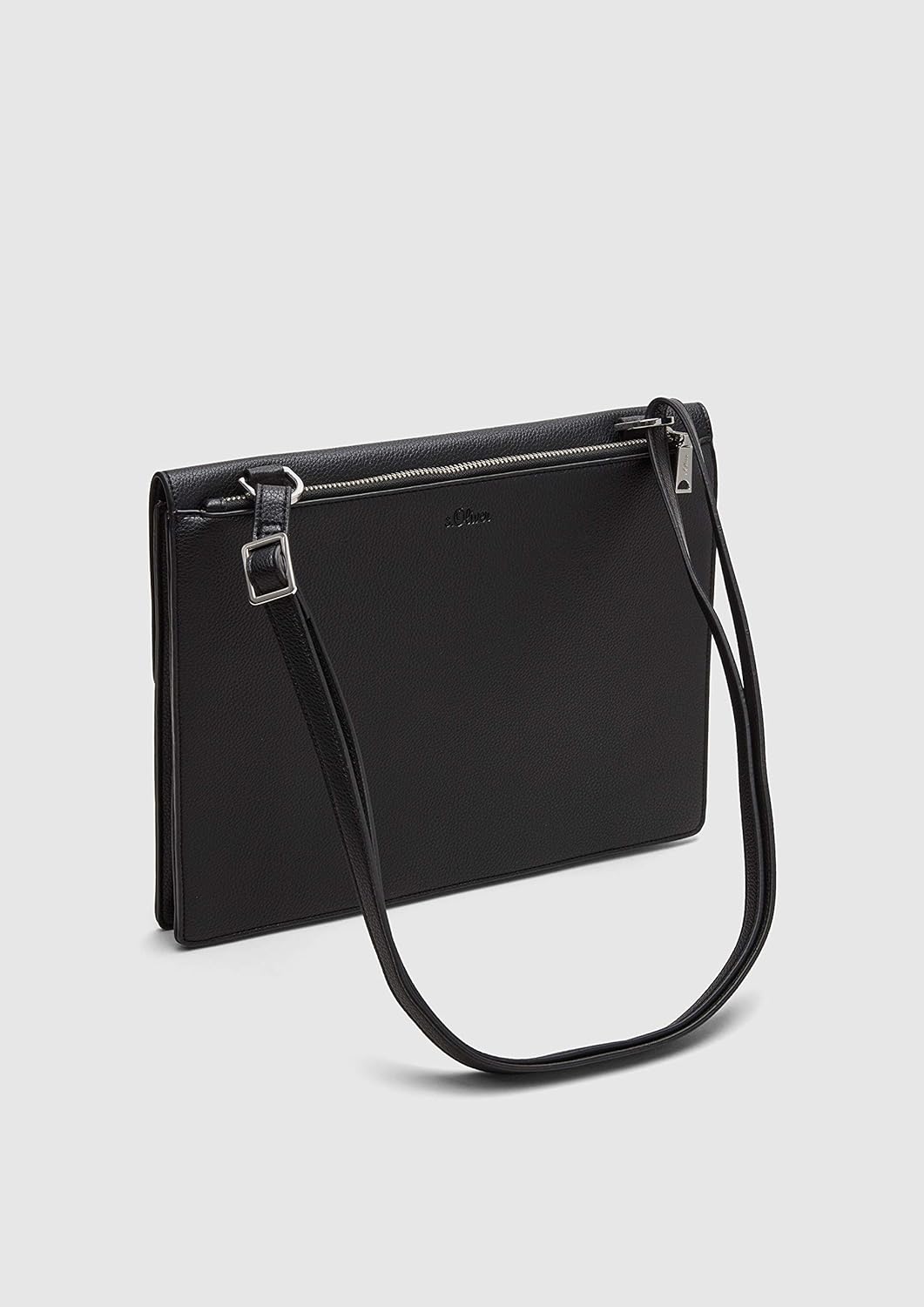 s.Oliver Women's 201.10.102.30.300.2061168 City Bag, grau/Schwarz, L x B x H: 30 x 2,5 x 22 cm, Grau / Schwarz - Image 3