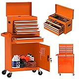 SumKea Wheels, Box, 5 Drawer Rolling Tool Chest and