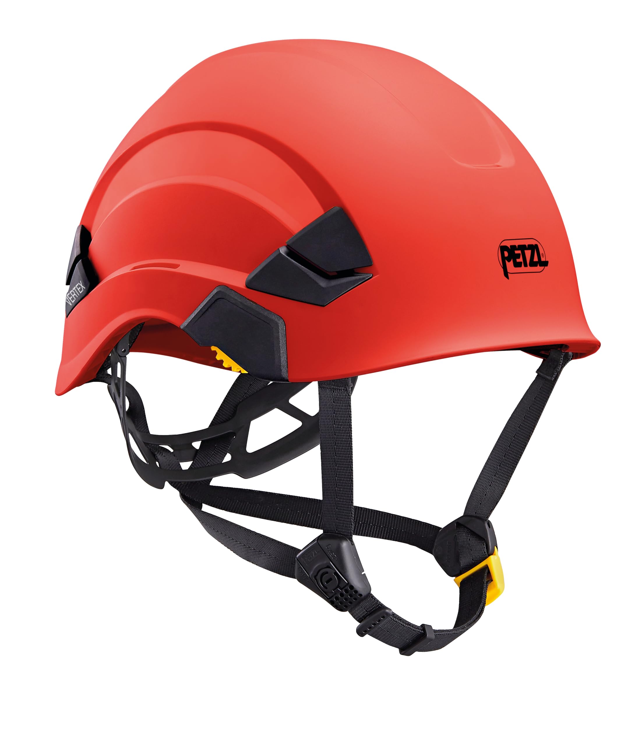 PETZL H43414 VERTEX Universal Helmet with Dual Chin Strap without Ventilation, Red