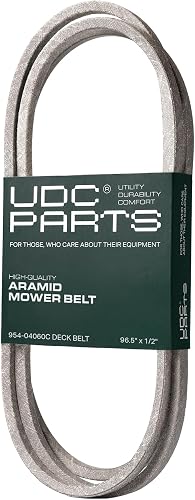 UDC Parts 954-04060C Deck Belt Replacement for Troy Bilt Pony 42 Inch Bronco 954-04060B Cub Cadet LTX1042 LTX1040 MTD Craftsman T110 T1000 T1400 954-04060 754-04060B 754-05056/Aramid Cord/96.50 inches