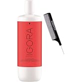 Sleekshop Comb + Schwarzkapf IGORA ROYAL Oil Developer 9% / 30 Vol for Haircolor Creme Dye, NEWEST 2024-2025 Version (w/Sleek Comb) Hair Color (33.8 oz LITER / 1000 ml)