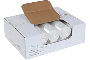 TYPLASTICS 40-45 Gallon Clear Trash Can Liners - 40" x 48" – High Density Garbage Bags - Case of 250 – Multipurpose for Office, Outdoor, Recycling, Industrial and Commercial