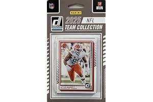 SCORE Cleveland Browns 2025 Donruss Factory Sealed 16 Card Team Set Featuring Myles Garrett and Nick Chubb with 7 Rated Rookie Cards Plus