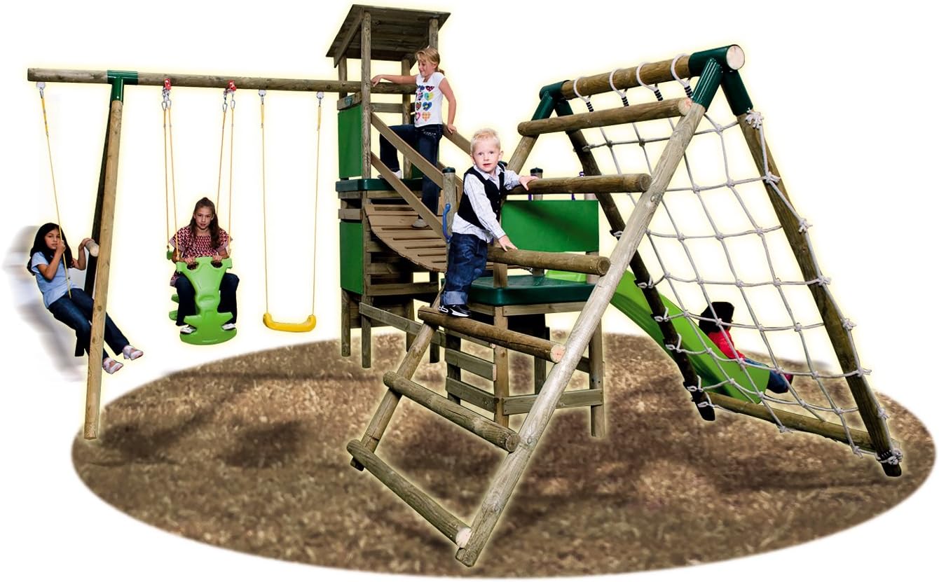 little tikes swing set with slide