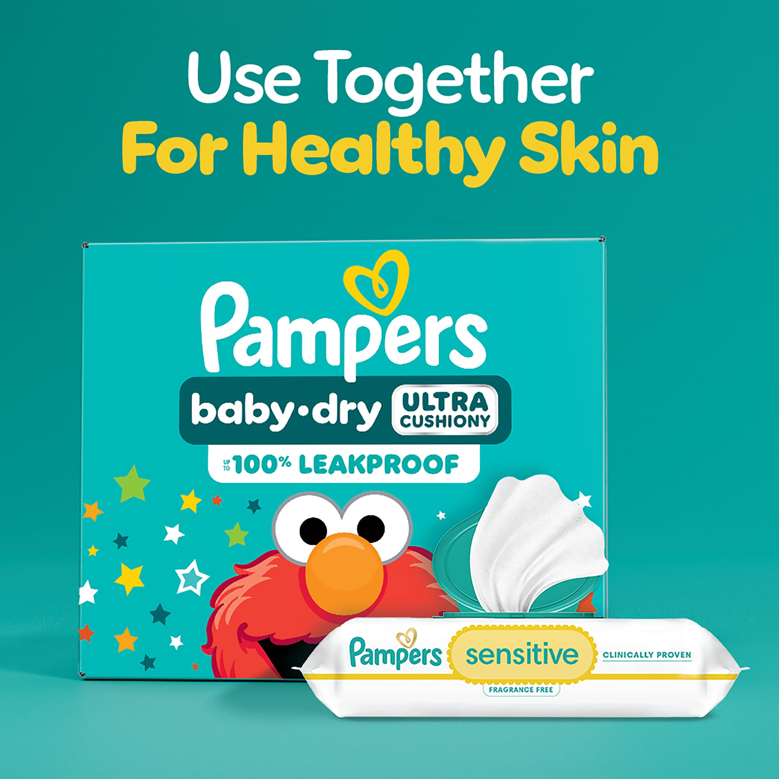 Pampers Diapers - Baby Dry - Size 2, 112 Count, Absorbent Disposable Infant Diaper (Packaging May Vary)