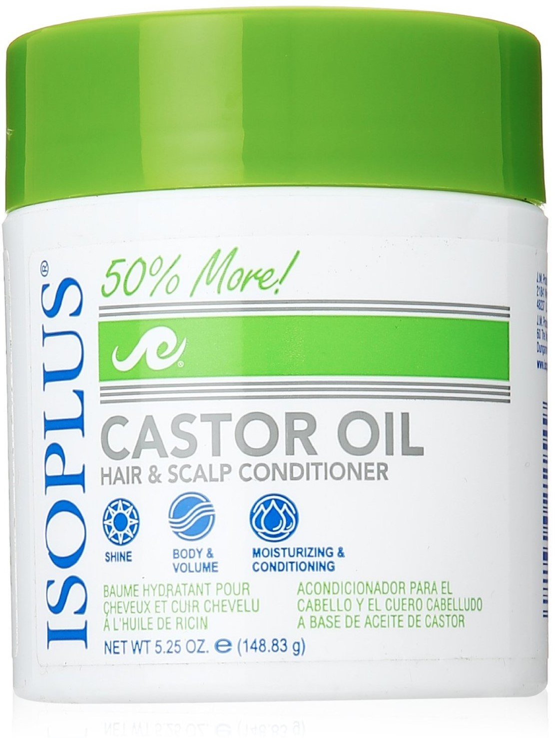 IsoplusCastor Oil Hair/Scalp Conditioner, 5.25 Ounce (Pack of 6)