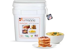 Numanna Family Pack 144 Servings 1-Month Meal Kit Emergency Food Supply Easy to Prepare Everyday Nutritious Meals | Non-GMO, No Preservatives | Resealable Pouches | 25+ Year Shelf Life | Made in USA