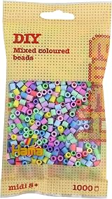 Hama 207-50 Beads Pastel Mix 1000 Midi Beads Brand New Expression Kit