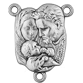 Traditional Catholic Rosary Centers - Pack of 3 (Holy Family)