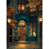 DAZZLEDOTS Diamond Art Kits for Adults, Bookstore Round Diamond Painting | DIY Diamond Dots for Beginners, Vintage Library 5D Full Round Drill Gem Art Painting Kits for Home Wall Decor 12x16 inch