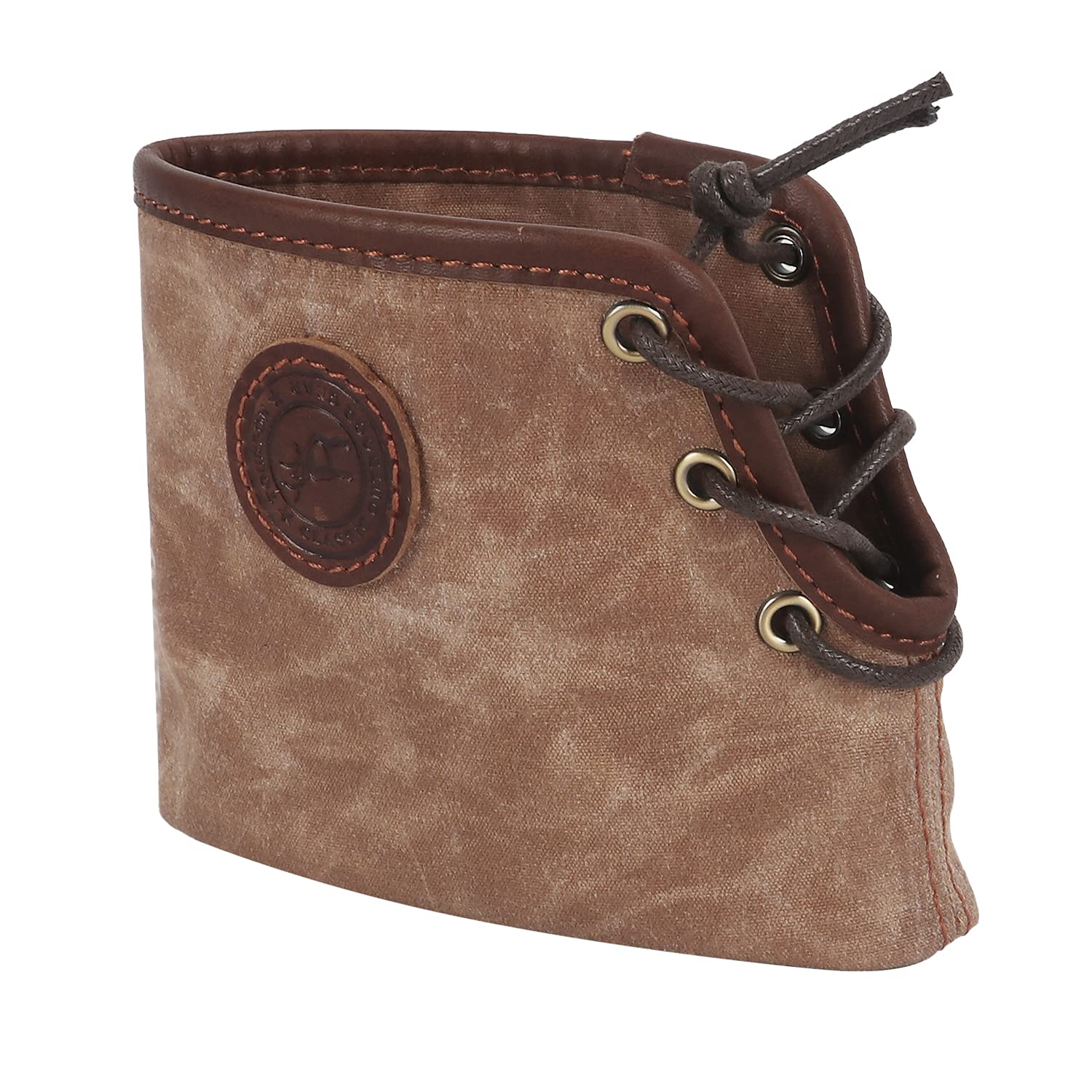 Tourbn Waxed Canvas and Leather Shotgun Recoil Pad Clay Shooting Buttstock Holder with Insert