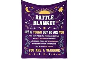 SteadStyle Cancer Care Gifts for Women, Get Well Soon Gifts Blanket 60''x 80'' for Her Him, Cancer Fighter Inspirational Quot