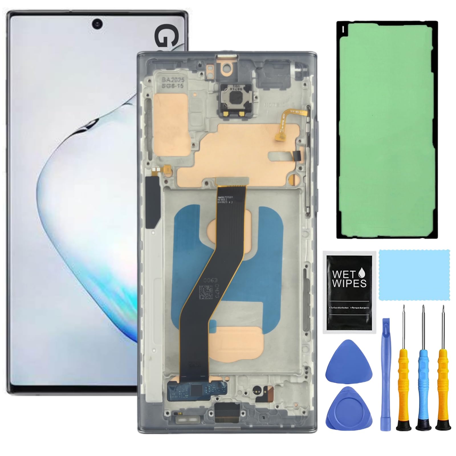 Photo 1 of ZTOOYO for Samsung Galaxy Note 10 Screen Replacement with Frame for Samsung Note 10 Screen Replacement for Samsung Note 10 LCD Display digitizer N970u N970a N970w N9700 Touch Screen with Tools