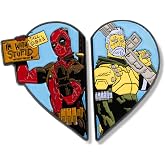Marvel Comics Deadpool and Cable Limited Edition Enamel Pin | NYCC 2018 Exclusive | Metal Brooch Badge, Wade Wilson and Nathan Summers | Collectible Superhero Accessories