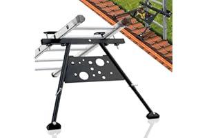 UIABOPZ Ladder Stabilizer, Safe and Stable Ladder Standoff with Adjustable Length 20"-29.5", Extension Ladder Stabilizer for Roof Gutter Supports 300 LBS of Weight, Built-in Tool Tray, Anti-Slip Rubber Feet