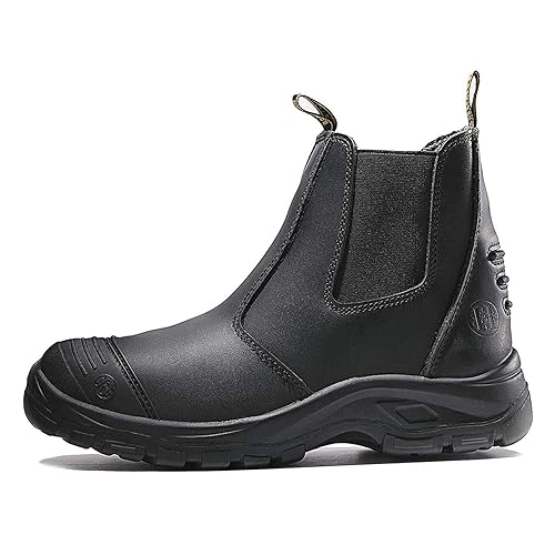 comfortable work boots black