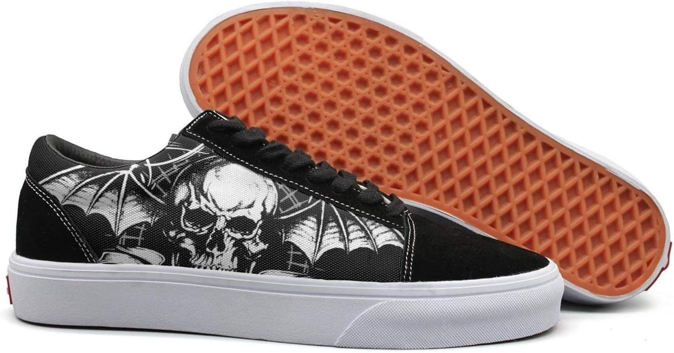 NICESSHOE Avenged-classic-Sevenfold-est-99-logo- Men's Skate Shoes Lace Up Shoe