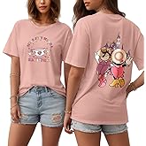 Flafens Graphic Tees T Shirts for Women - Cute Womens T-Shirts Cotton Tshirts Tops Teens Girls