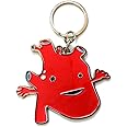 I Heart Guts Heart Keychain - I Got the Beat - 2.24" Engraved Enamel Metal Keychain