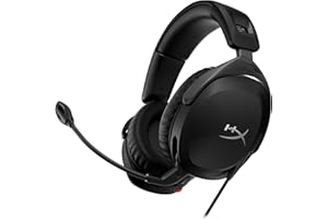 HyperX Cloud Stinger 2 (Nueva versión): Grandeza Refinada, Audífonos supraaurales livianos con micrófono, función giratoria para silenciar, Controladores de 50 mm, compatibles con PC, Negro, 519T1AA