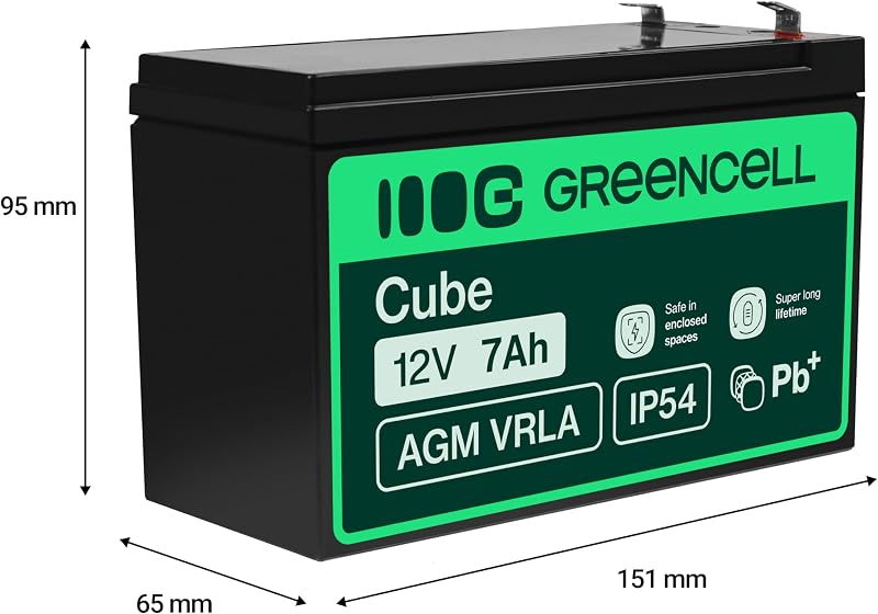 AGM 12V 7Ah VRLA Batería de Plomo para Cajas y Balanzas — foto 2 de 5