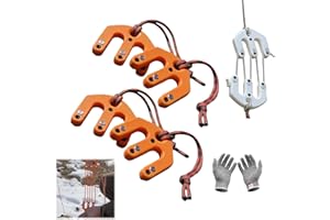 Game & Gear Hoist — Block & Tackle System Ultralight, Portable Nylon Pulley Lifting System, Compact Game Hoist Tool for Backc