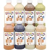 Colorations Colors Like Me Washable Tempera Paint, Set of 8 Colors | 8 oz Bottles, Non-Toxic, Classroom Essentials, Arts &amp; Crafts Supplies for Kids and Adults