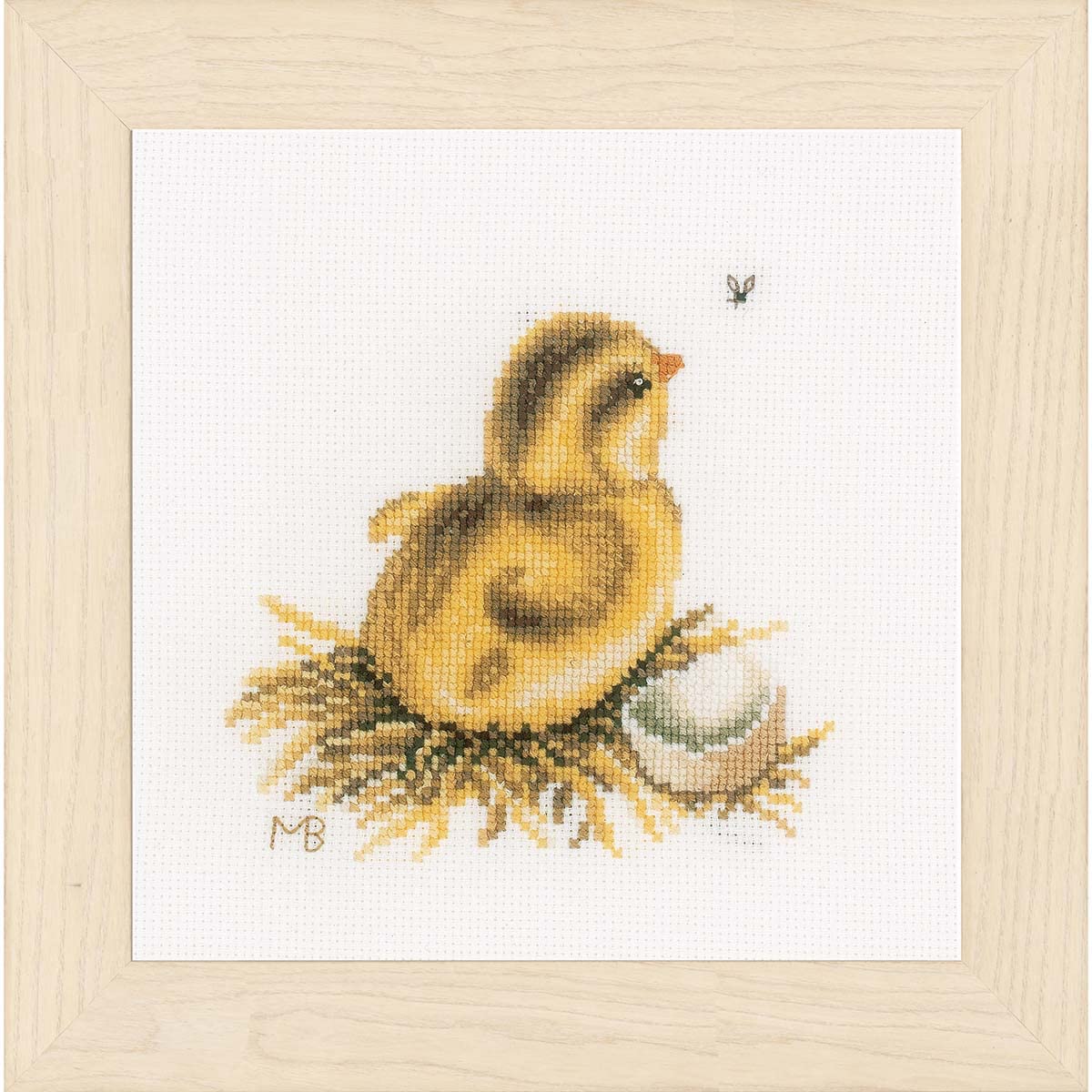 Lanarte Counted Cross Stitch Kit: Little Chick 2 (Aida), NA, 13 x 13cm